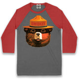 Multicolor Smokey Bear Unisex Baseball Tee
