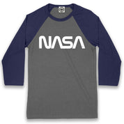 NASA Retro Worm Logo Unisex Baseball Tee