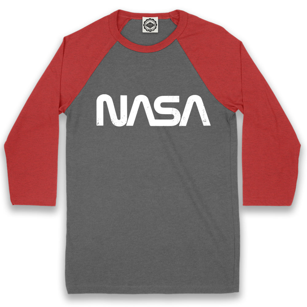 NASA Retro Worm Logo Unisex Baseball Tee