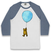 Winnie-The-Pooh With Balloon Unisex Baseball Tee
