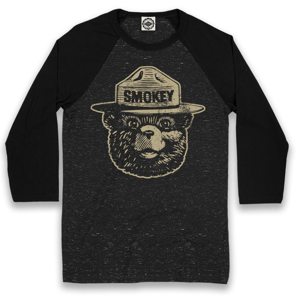 Official Smokey Bear "Reverse" Unisex Baseball Tee