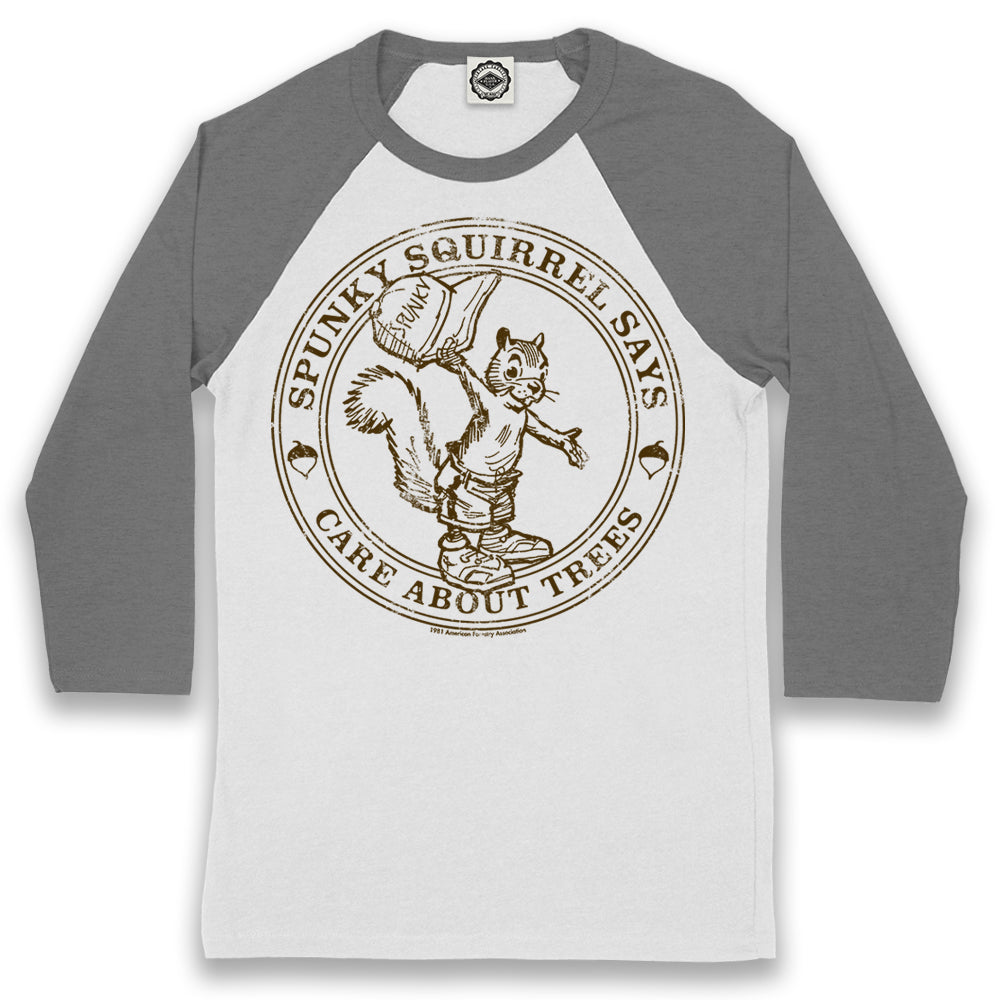 Spunky Squirrel Unisex Baseball Tee