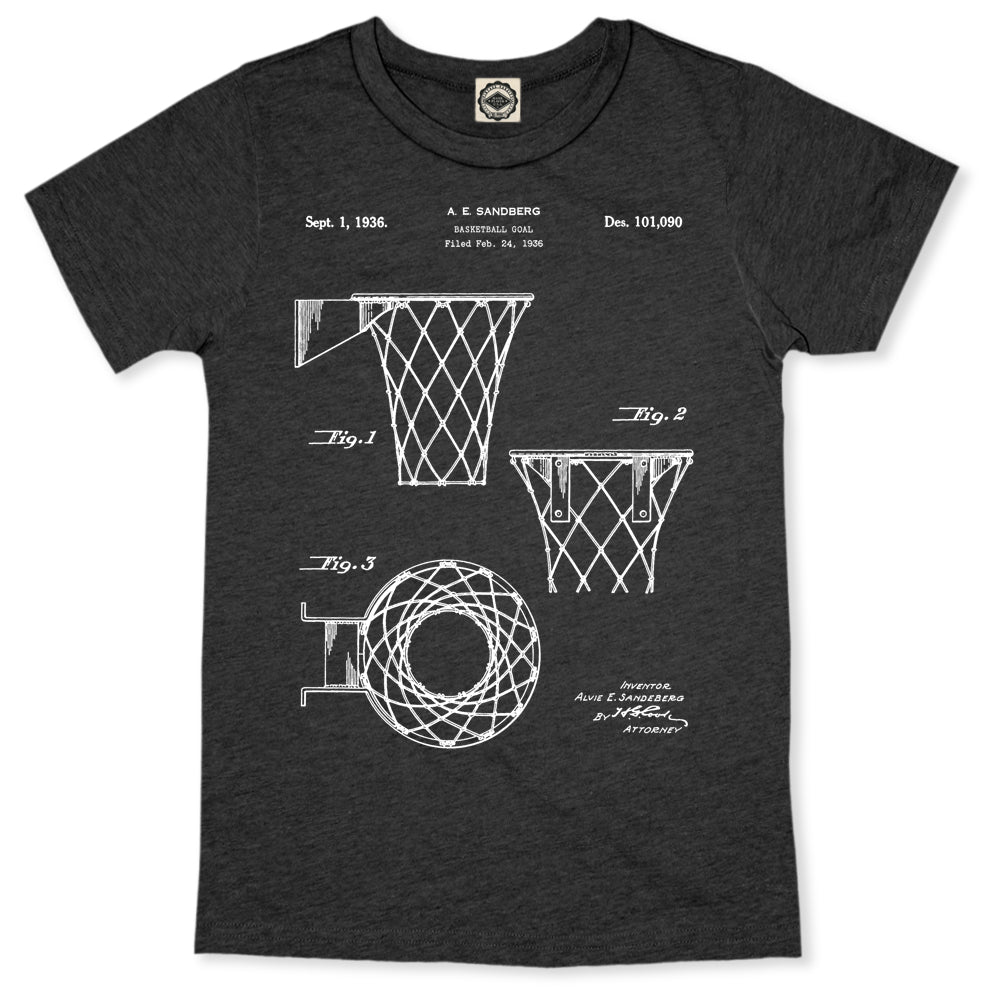 Basketball Hoop Patent Kid's Tee