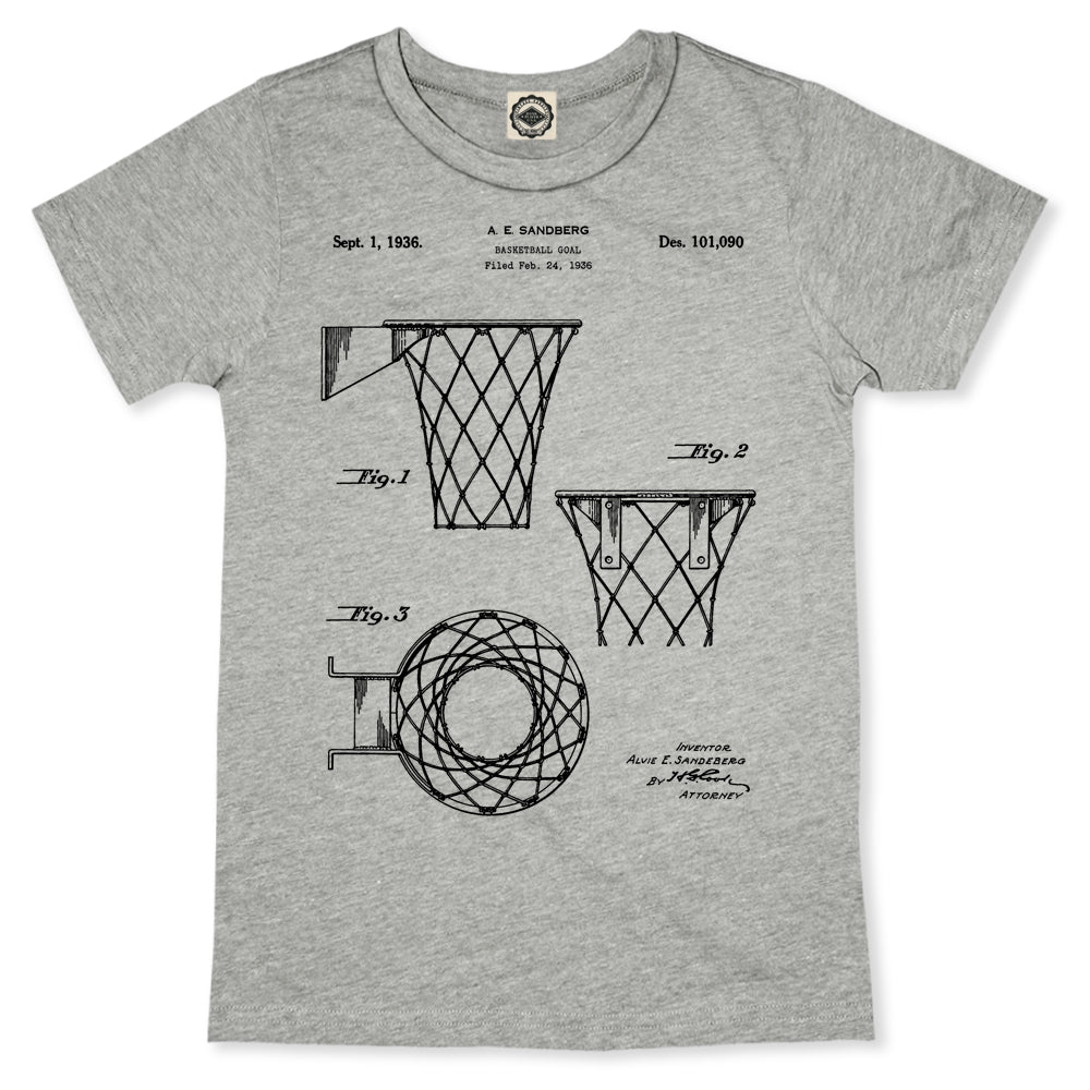 Basketball Hoop Patent Kid's Tee