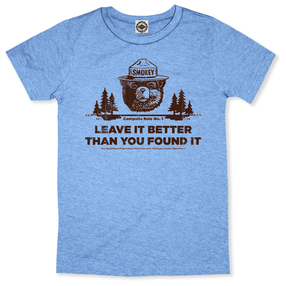 Smokey Bear's Campsite Rule Kid's Tee