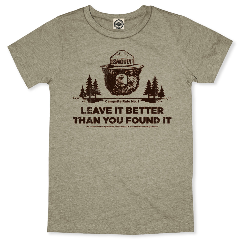 Smokey Bear's Campsite Rule Kid's Tee