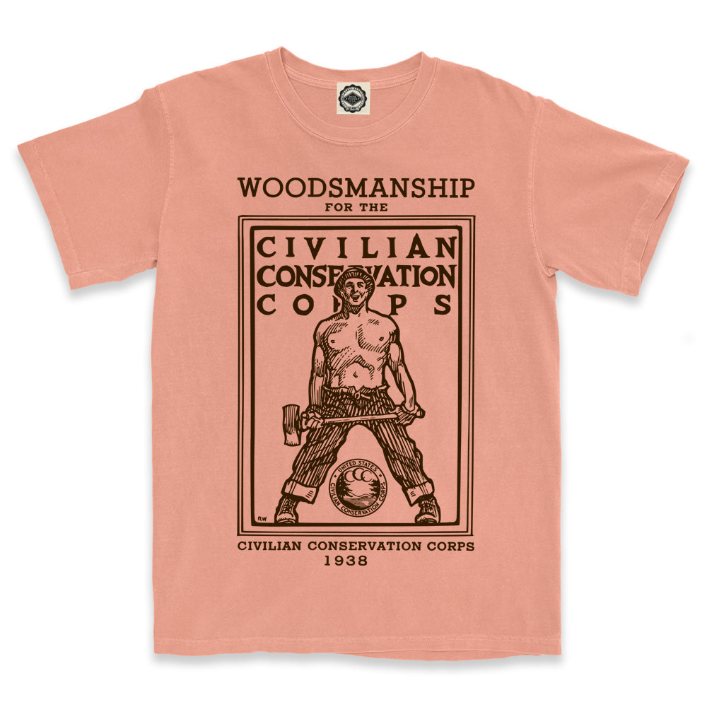 CCC (Civilian Conservation Corps) Woodsmanship Men's Pigment Dyed Tee