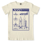 NASA Endeavour Blueprint Men's Tee