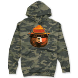 Multicolor Smokey Bear Unisex Hoodie (Camouflage)