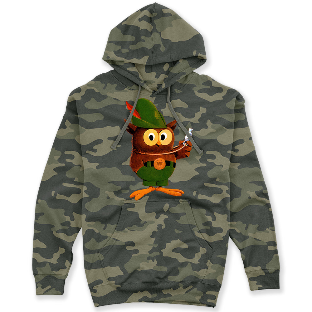 Multicolor Woodsy Owl Unisex Hoodie (Camouflage)