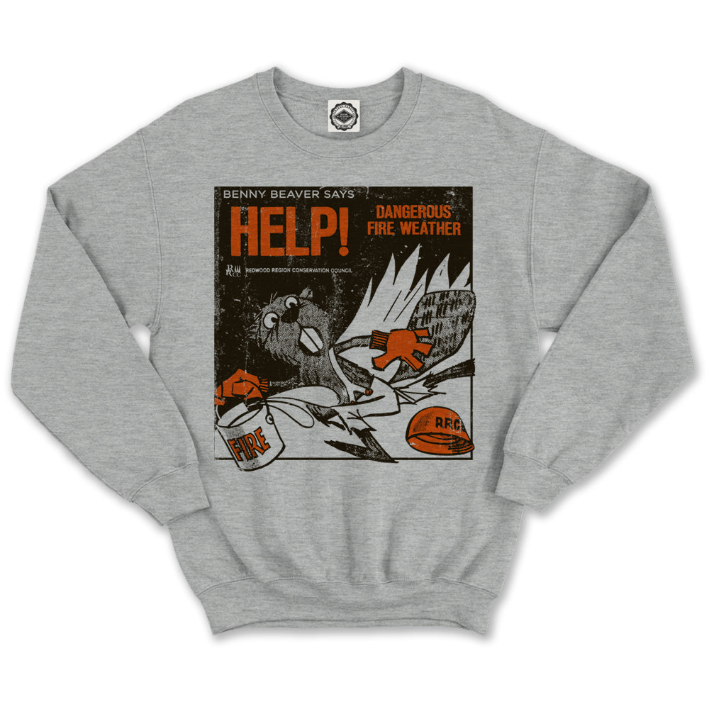 Benny Beaver Unisex Crew Sweatshirt