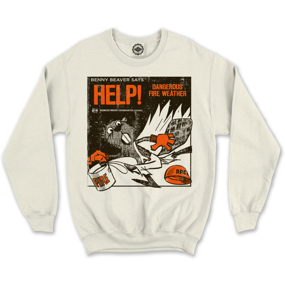 Benny Beaver Unisex Crew Sweatshirt