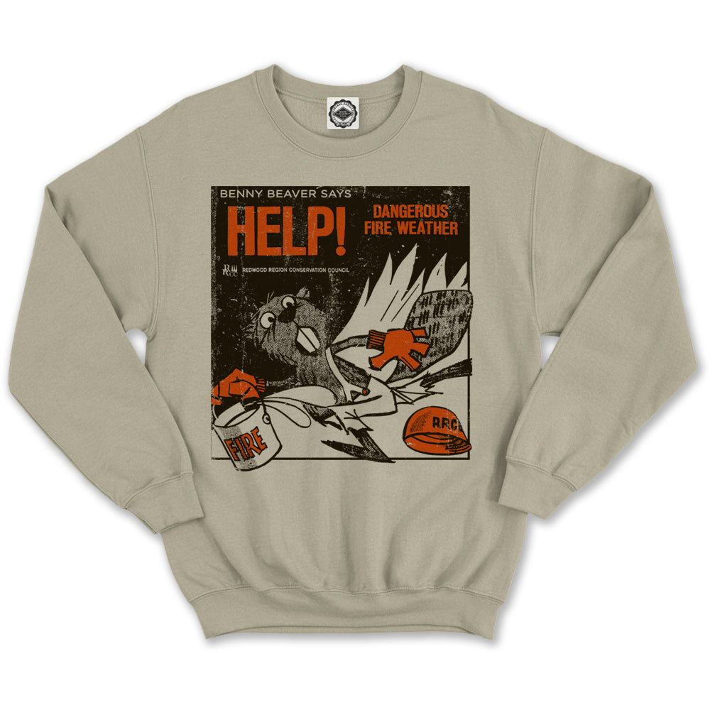 Benny Beaver Unisex Crew Sweatshirt