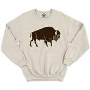 Buffalo/American Bison Unisex Crew Sweatshirt in Pigment