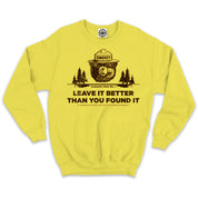 Smokey Bear's Campsite Rule Unisex Crew Sweatshirt