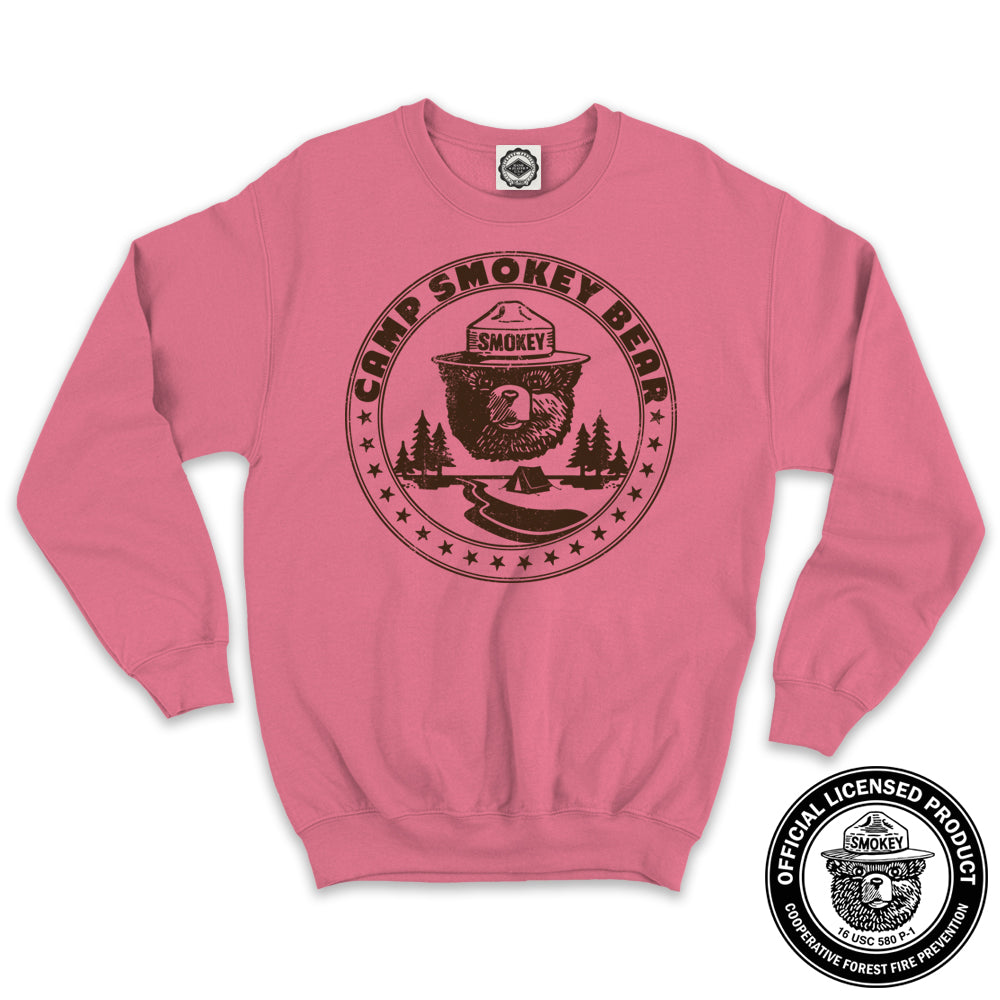 Camp Smokey Bear Unisex Crew Sweatshirt