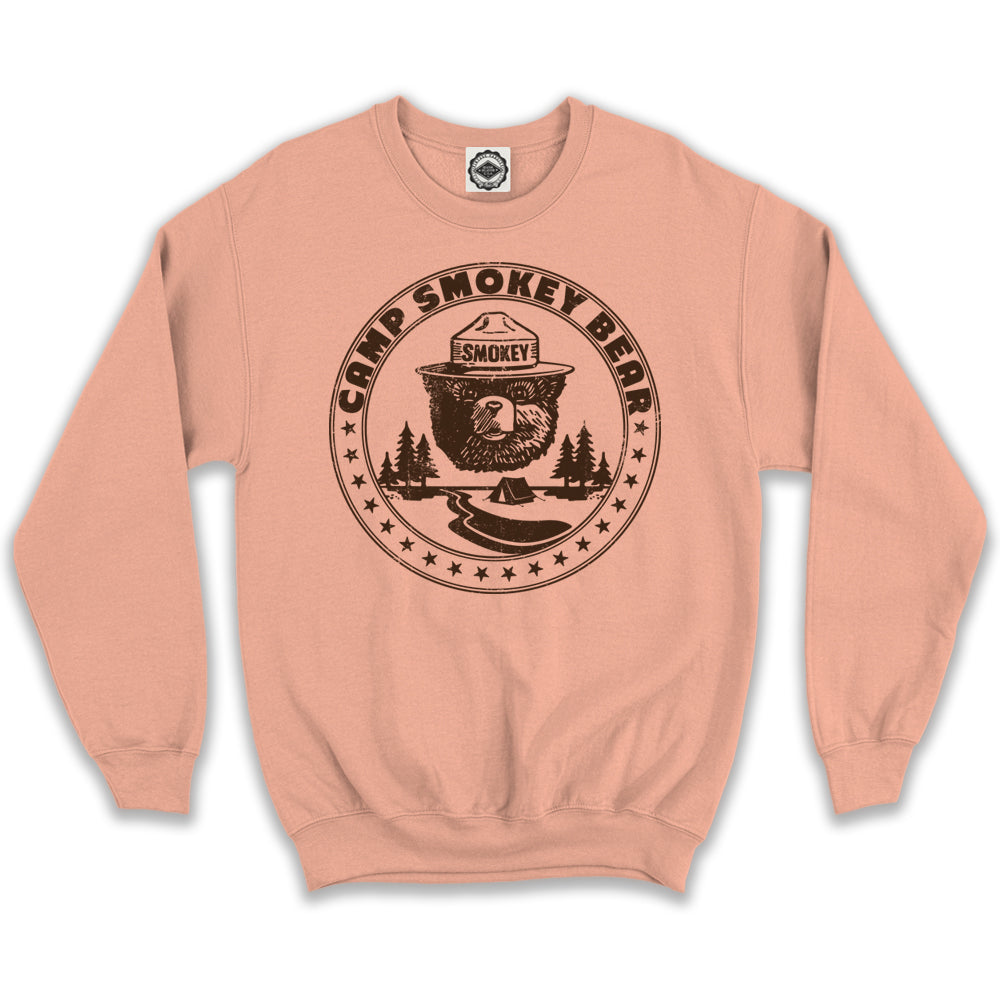 Camp Smokey Bear Unisex Crew Sweatshirt