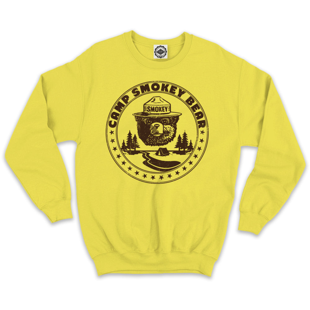 Camp Smokey Bear Unisex Crew Sweatshirt