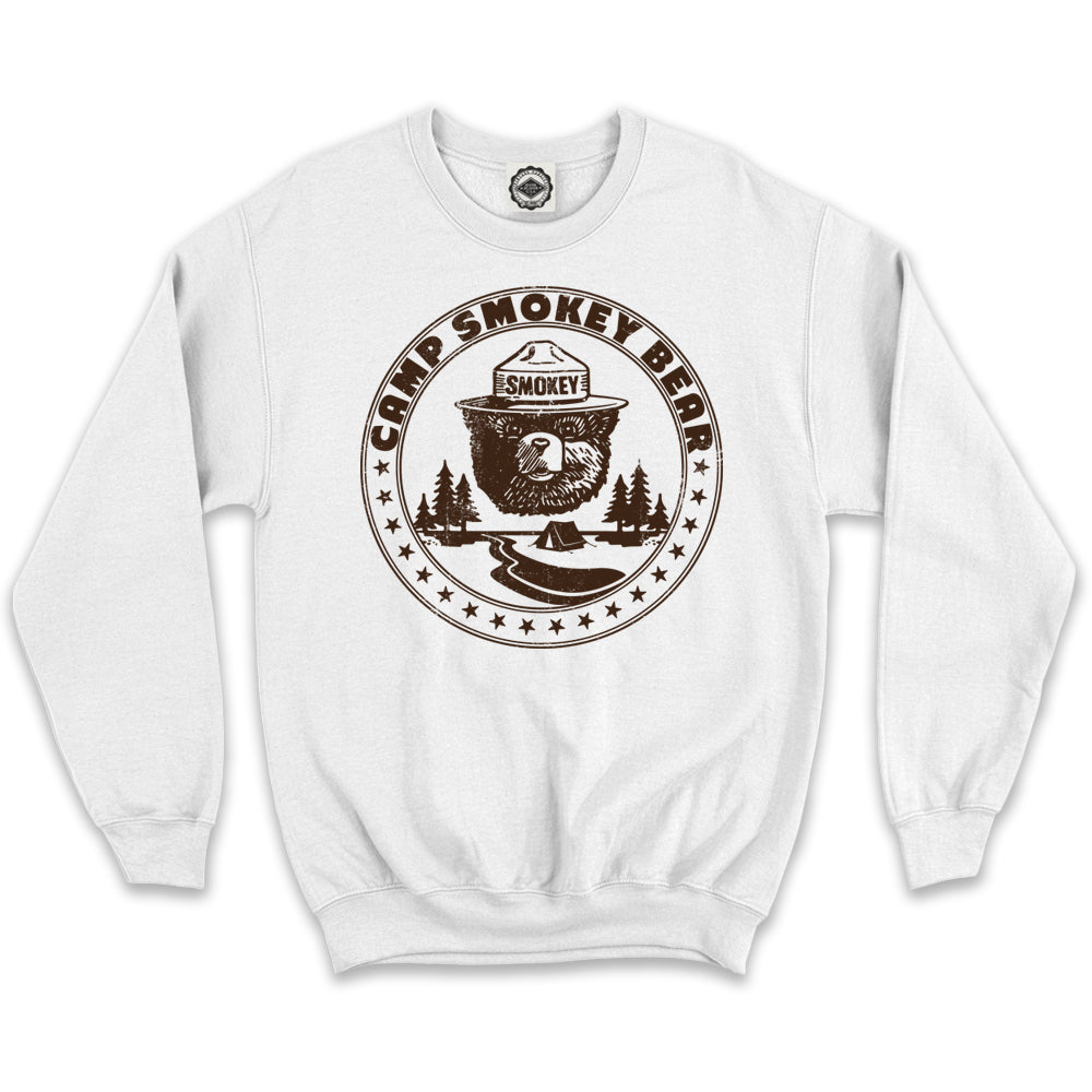 Camp Smokey Bear Unisex Crew Sweatshirt