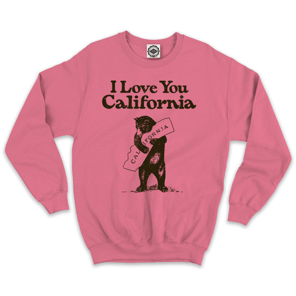 I Love You California Unisex Crew Sweatshirt