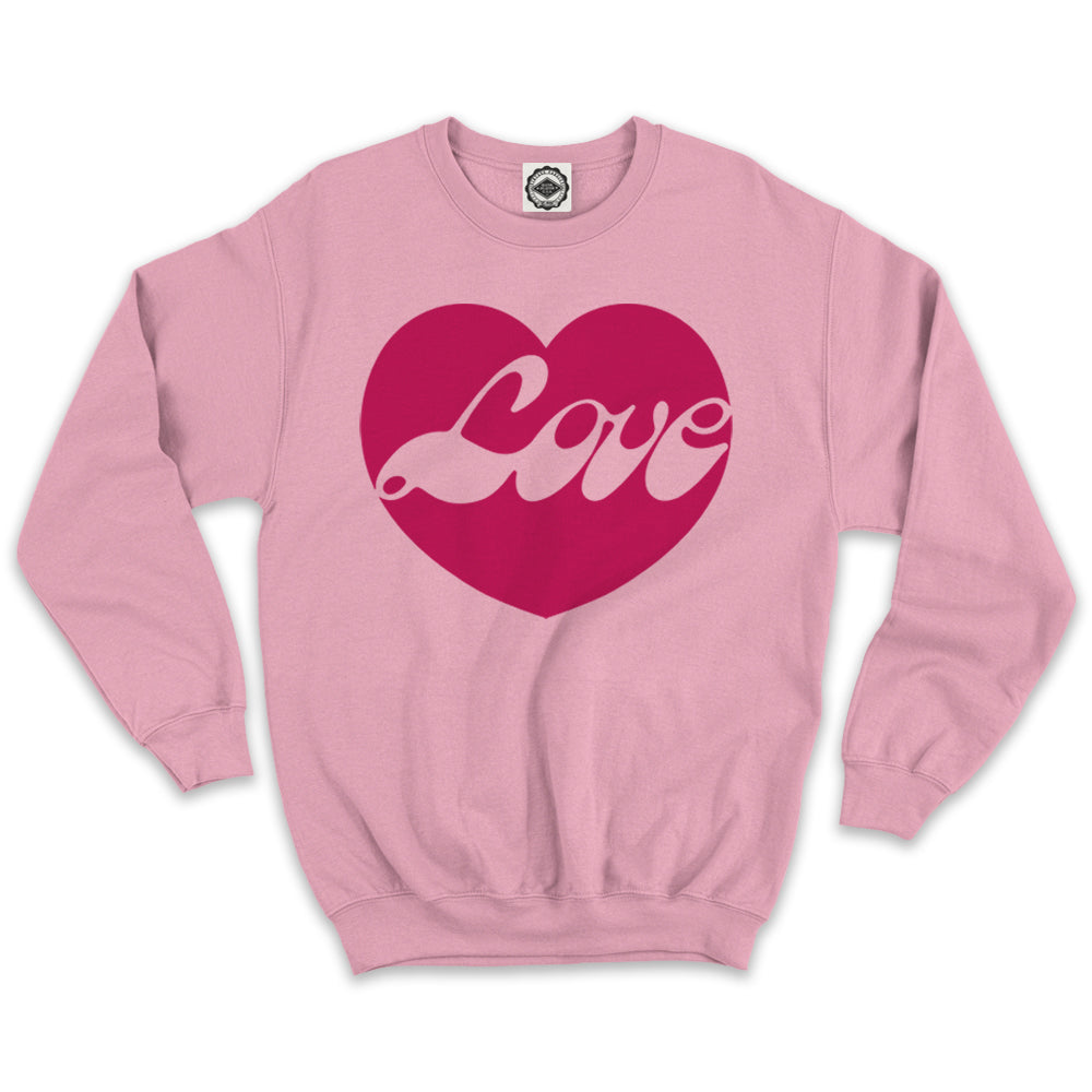 Love Heart Unisex Crew Sweatshirt
