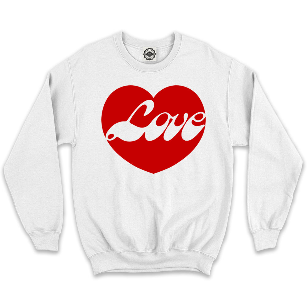 Love Heart Unisex Crew Sweatshirt