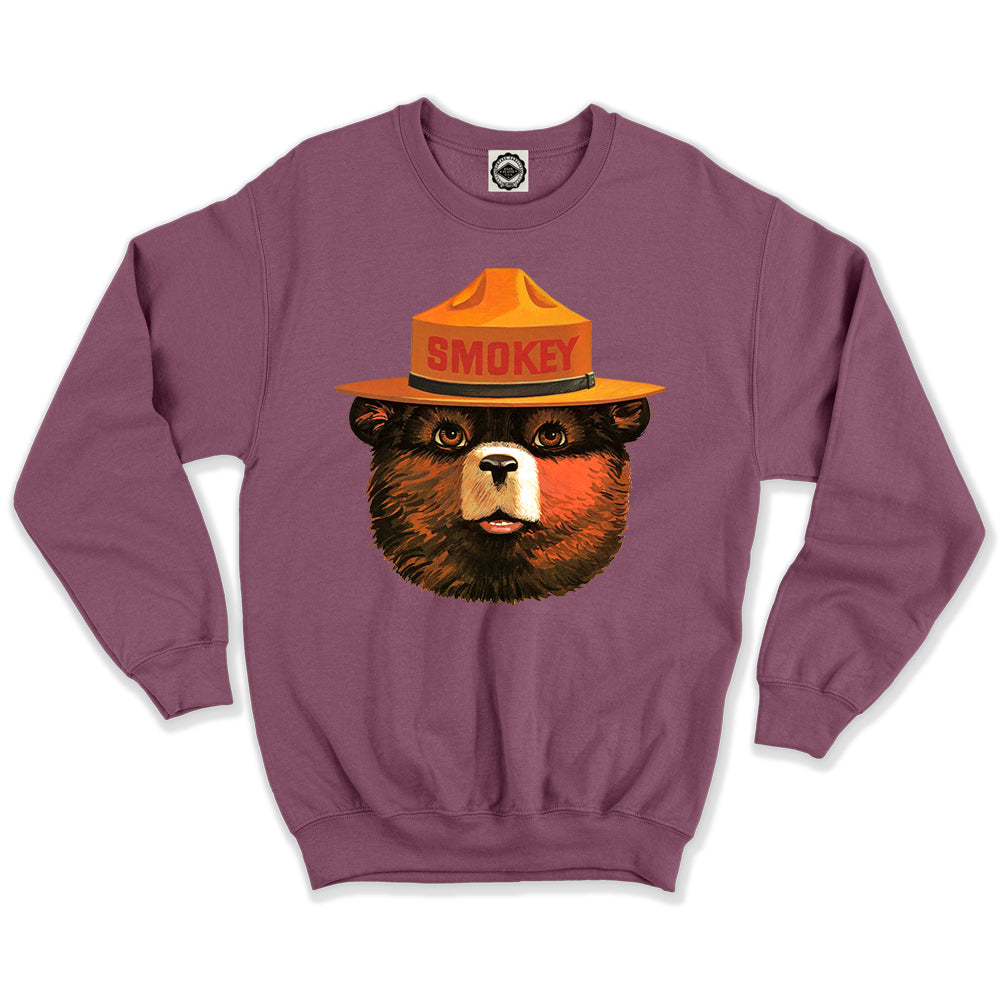 Multicolor Smokey Bear Unisex Crew Sweatshirt