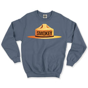 Multicolor Smokey Bear Ranger Hat Unisex Crew Sweatshirt