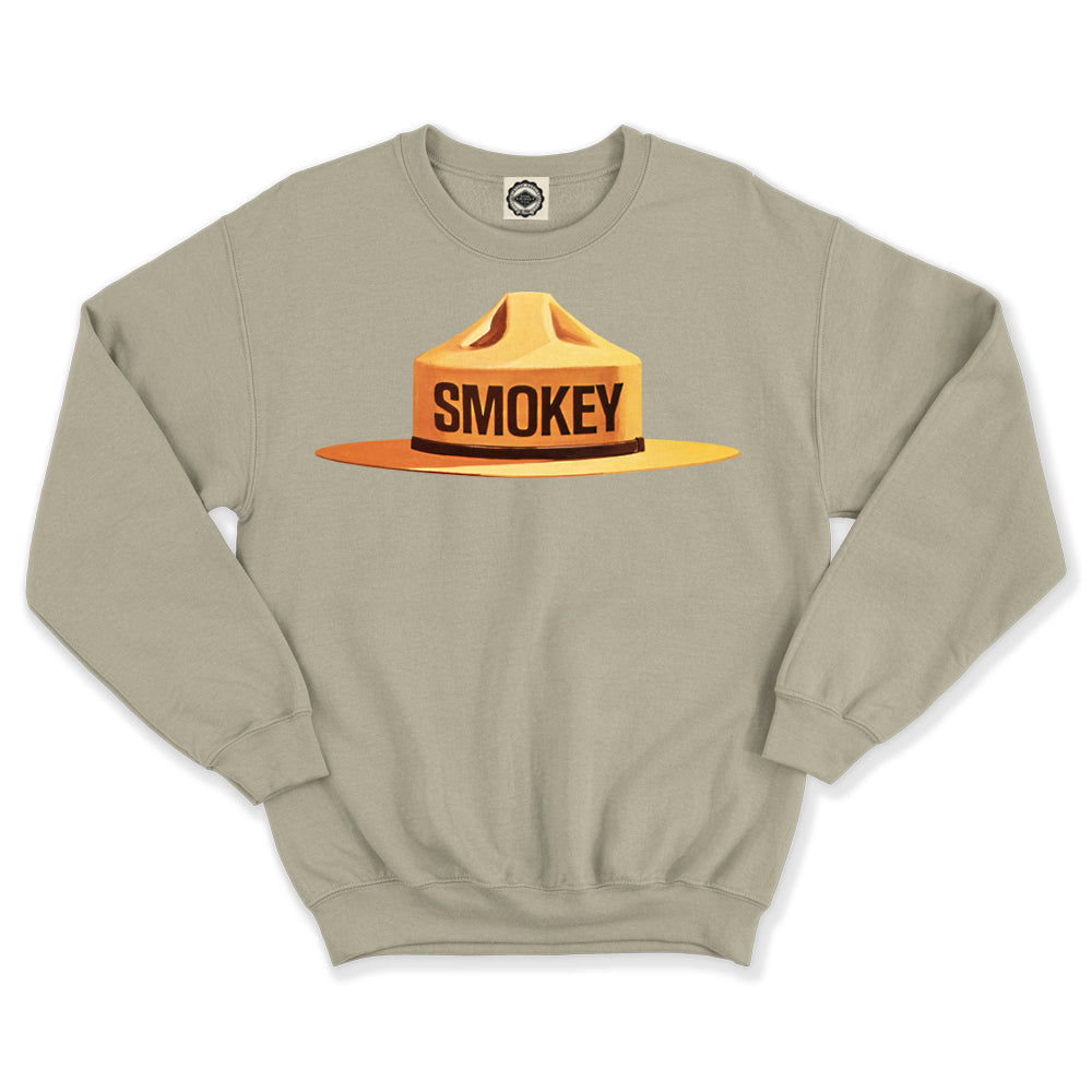 Multicolor Smokey Bear Ranger Hat Unisex Crew Sweatshirt