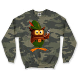 Multicolor Woodsy Owl Unisex Crew Sweatshirt (Camouflage)