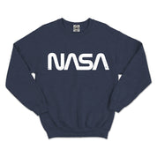 NASA Retro Worm Logo Unisex Crew Sweatshirt