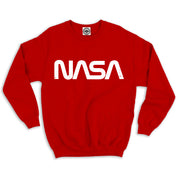 NASA Retro Worm Logo Unisex Crew Sweatshirt