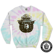 Official Smokey Bear Unisex Crew Sweatshirt (Tie Dyed)