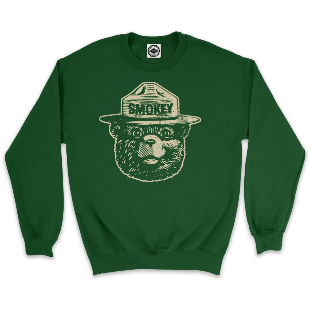 Official Smokey Bear "Reverse" Unisex Crew Sweatshirt