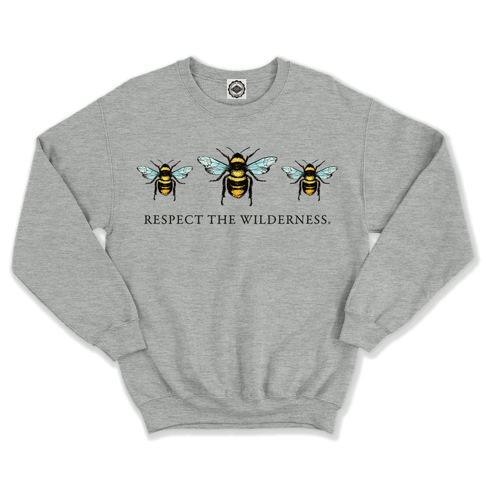 Respect The Wilderness Bees Unisex Crew Sweatshirt