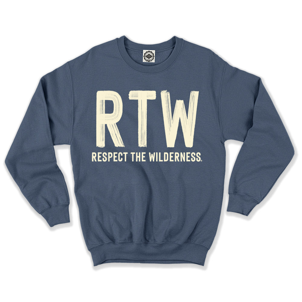 RTW (Respect The Wilderness) Brush Logo Unisex Crew Sweatshirt