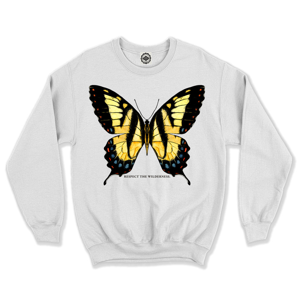 Respect The Wilderness Butterfly Unisex Crew Sweatshirt