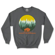 Respect The Wilderness Forest Logo Unisex Crew Sweatshirt