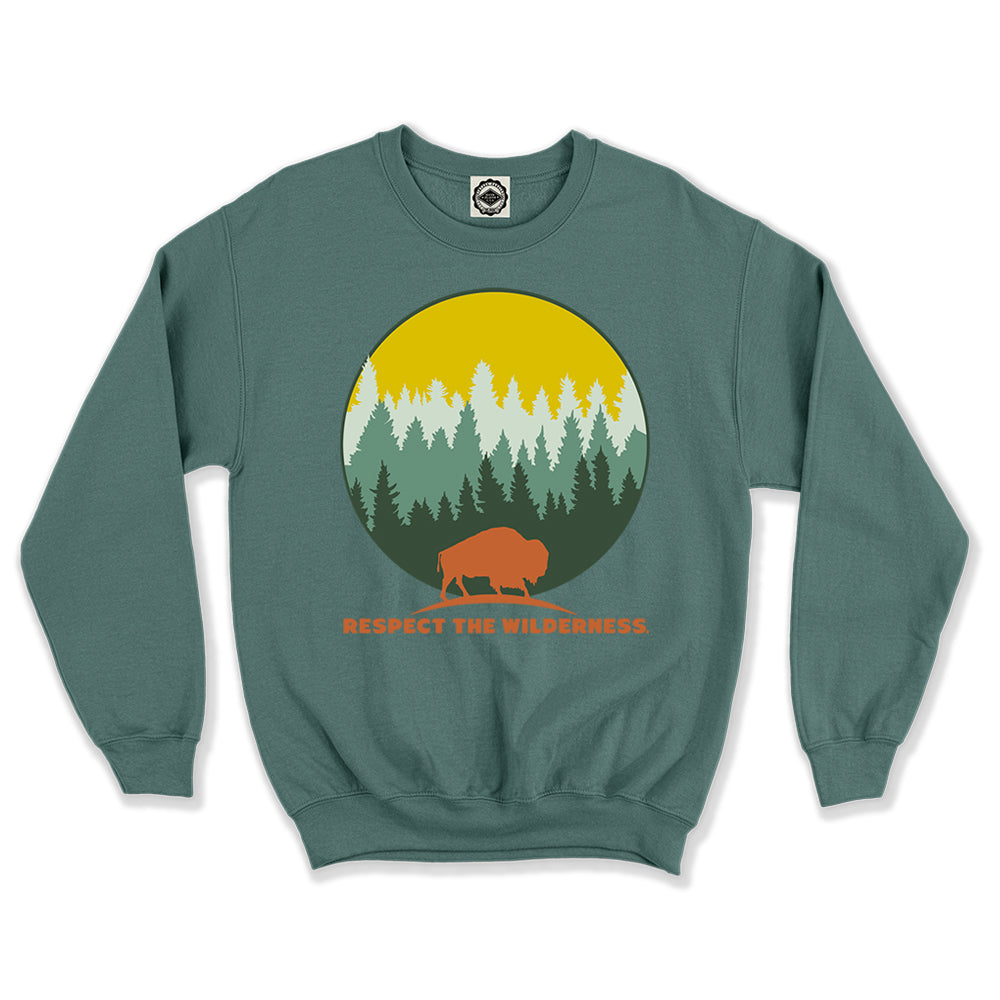 Respect The Wilderness Forest Logo Unisex Crew Sweatshirt