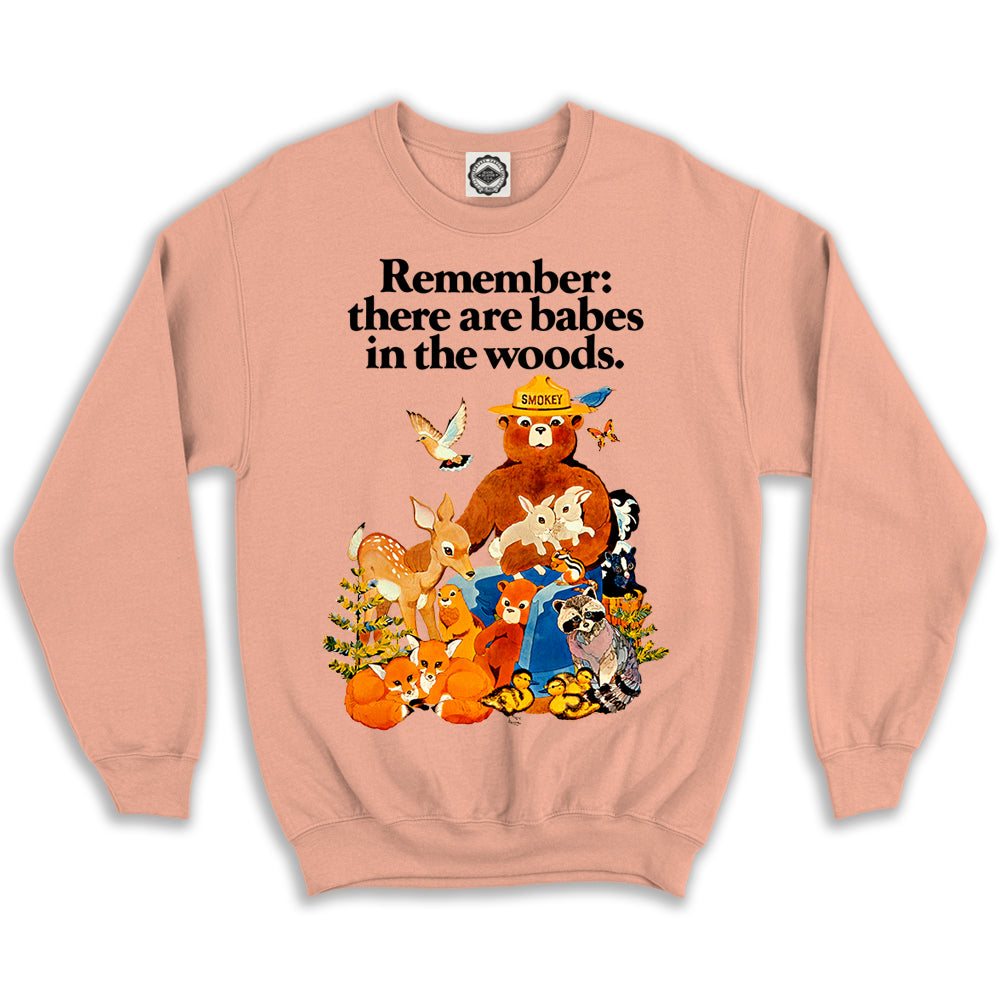 Smokey Bear Vintage "Babes In The Woods" Unisex Crew Sweatshirt