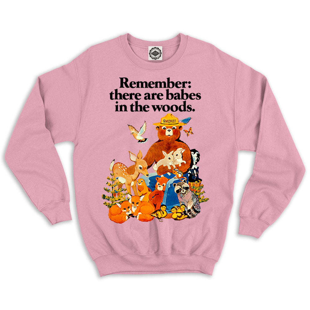 Smokey Bear Vintage "Babes In The Woods" Unisex Crew Sweatshirt