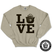 Smokey Bear Love Unisex Crew Sweatshirt