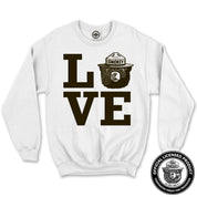 Smokey Bear Love Unisex Crew Sweatshirt