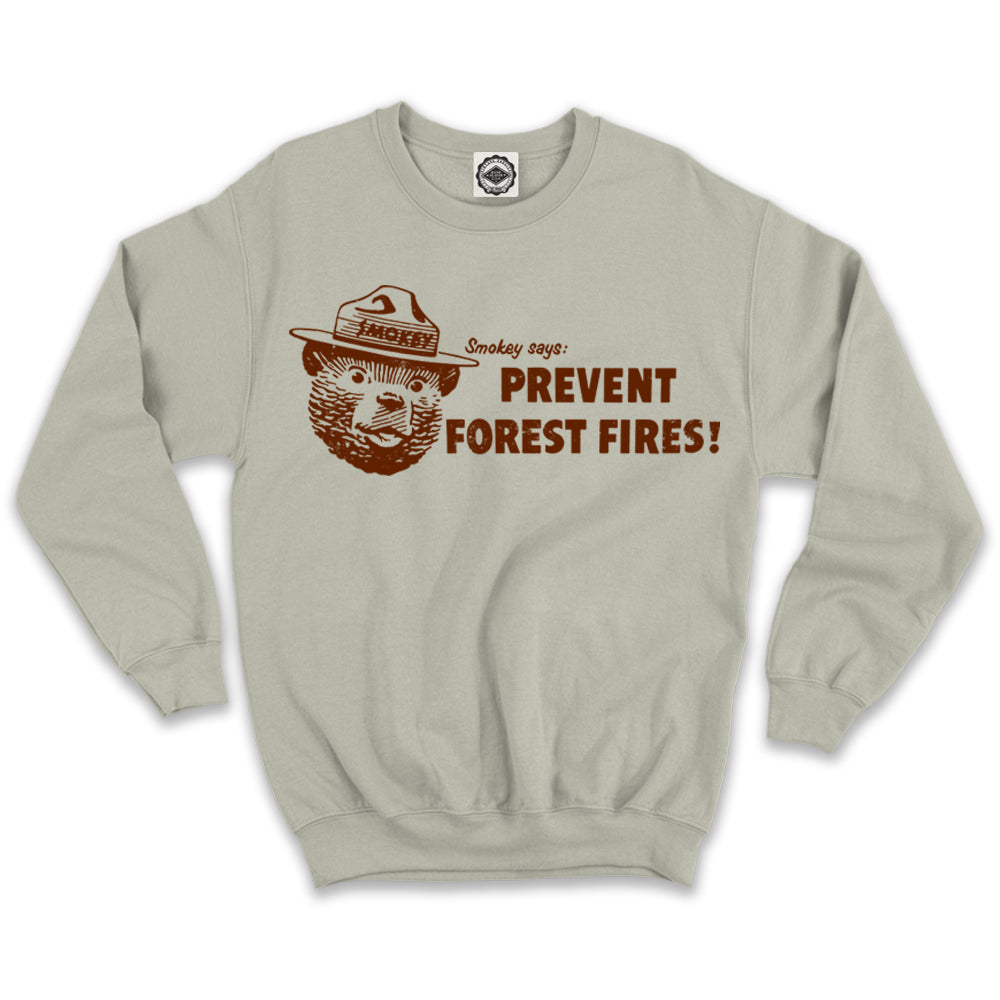 Smokey Bear "Smokey Says" Unisex Crew Sweatshirt