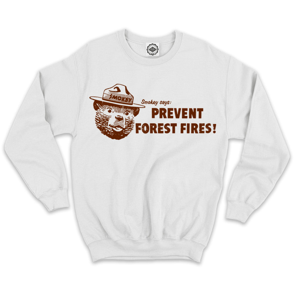 Smokey Bear "Smokey Says" Unisex Crew Sweatshirt