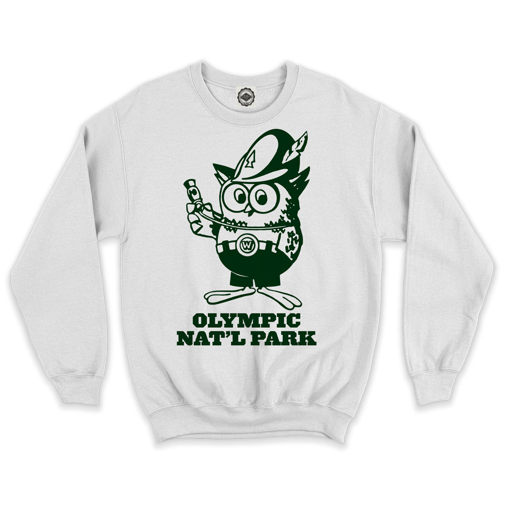 Woodsy Owl "Olympic Nat'l Park" Unisex Crew Sweatshirt