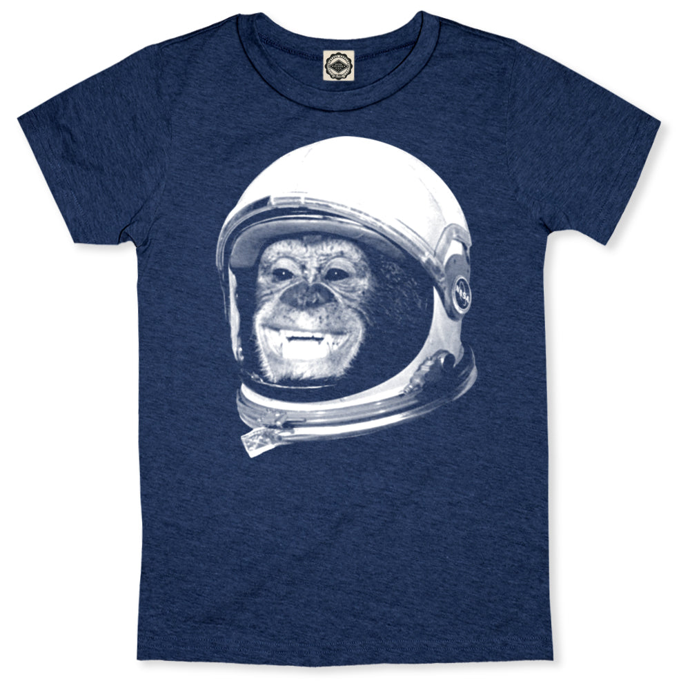 NASA Ham The Astrochimp Helmet Kid's Tee