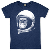 NASA Ham The Astrochimp Helmet Women's Boyfriend Tee