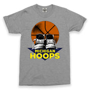 Michigan Basketball Hoops Heavyweight Men’s Tee