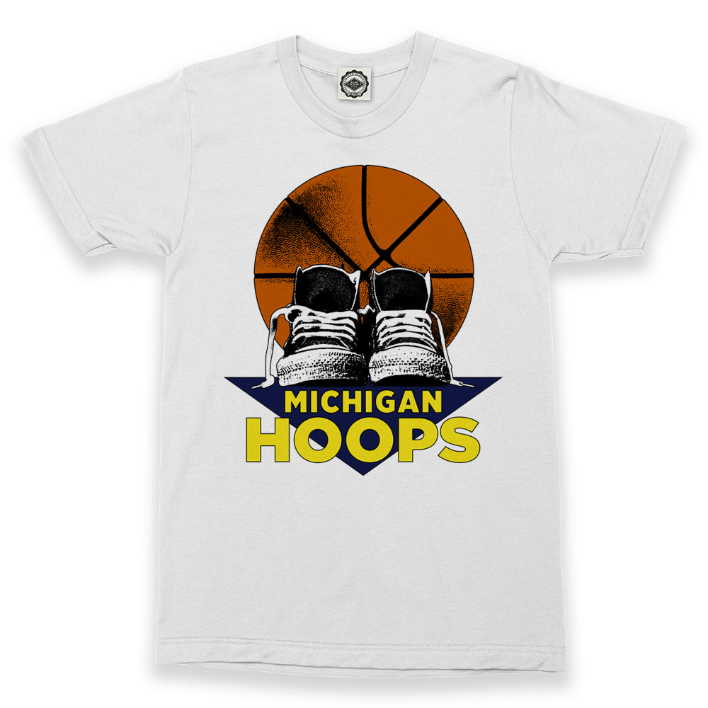 Michigan Basketball Hoops Heavyweight Men’s Tee